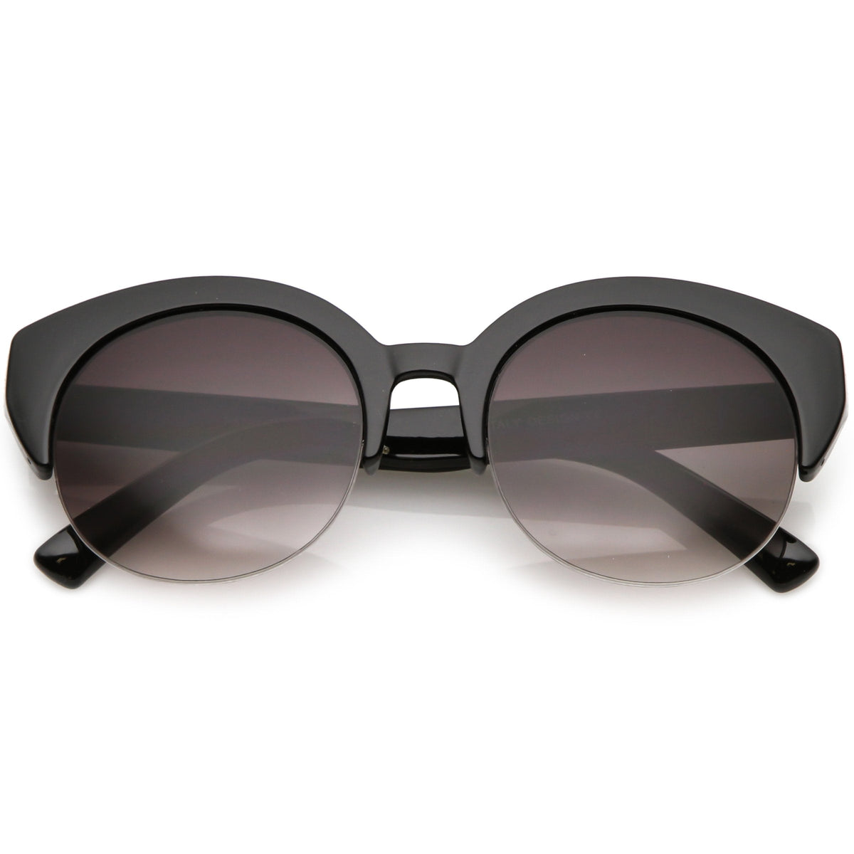 Women's Wide Angle Cat Eye Half Frame Sunglasses C021