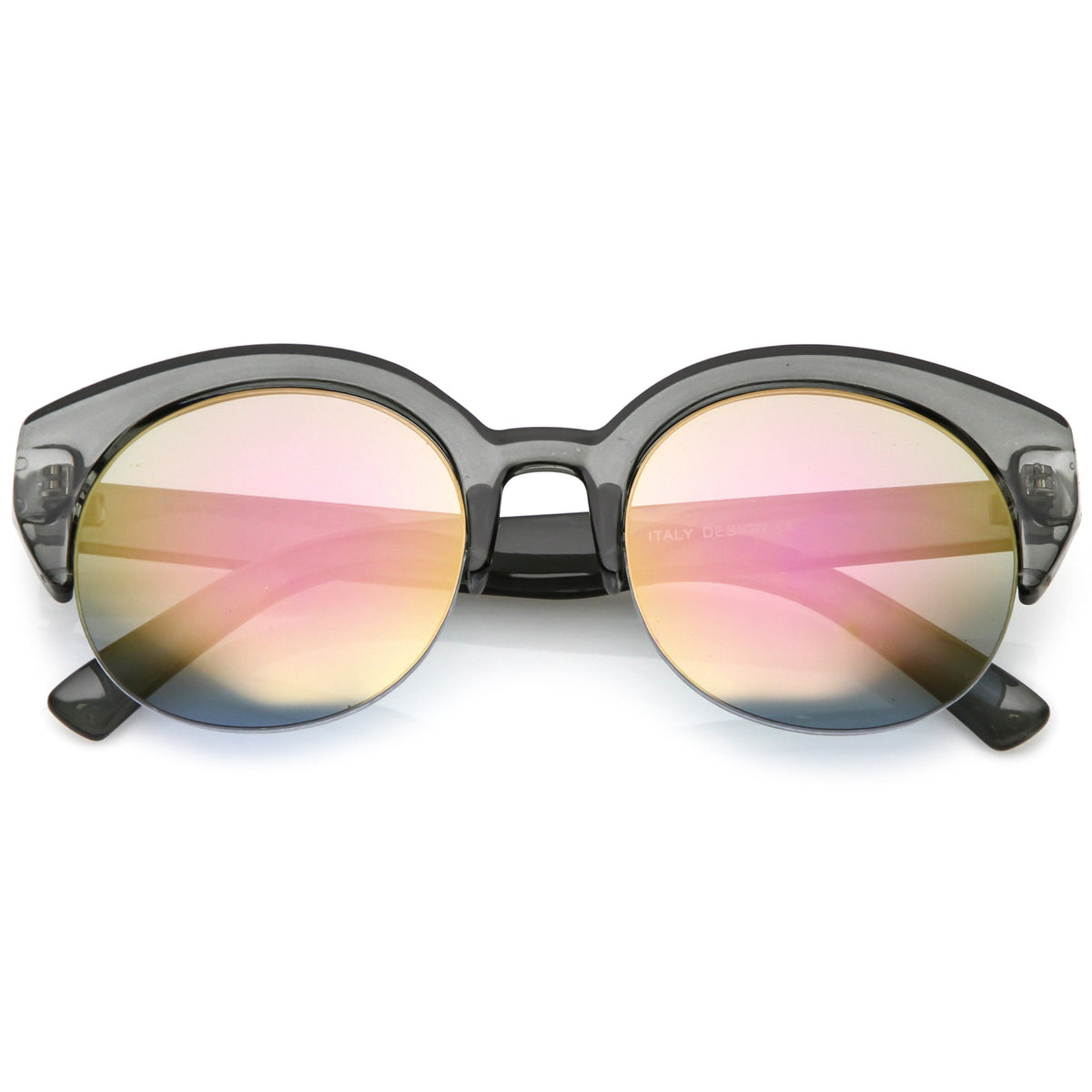 Women's Wide Angle Cat Eye Half Frame Sunglasses C021