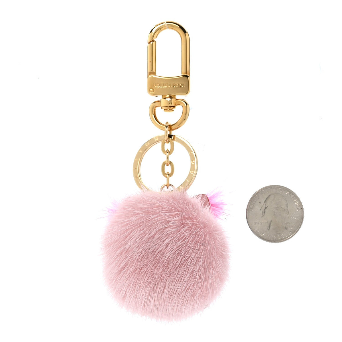 Calfskin Mink Fur Wild Pig Bag Charm Key Holder