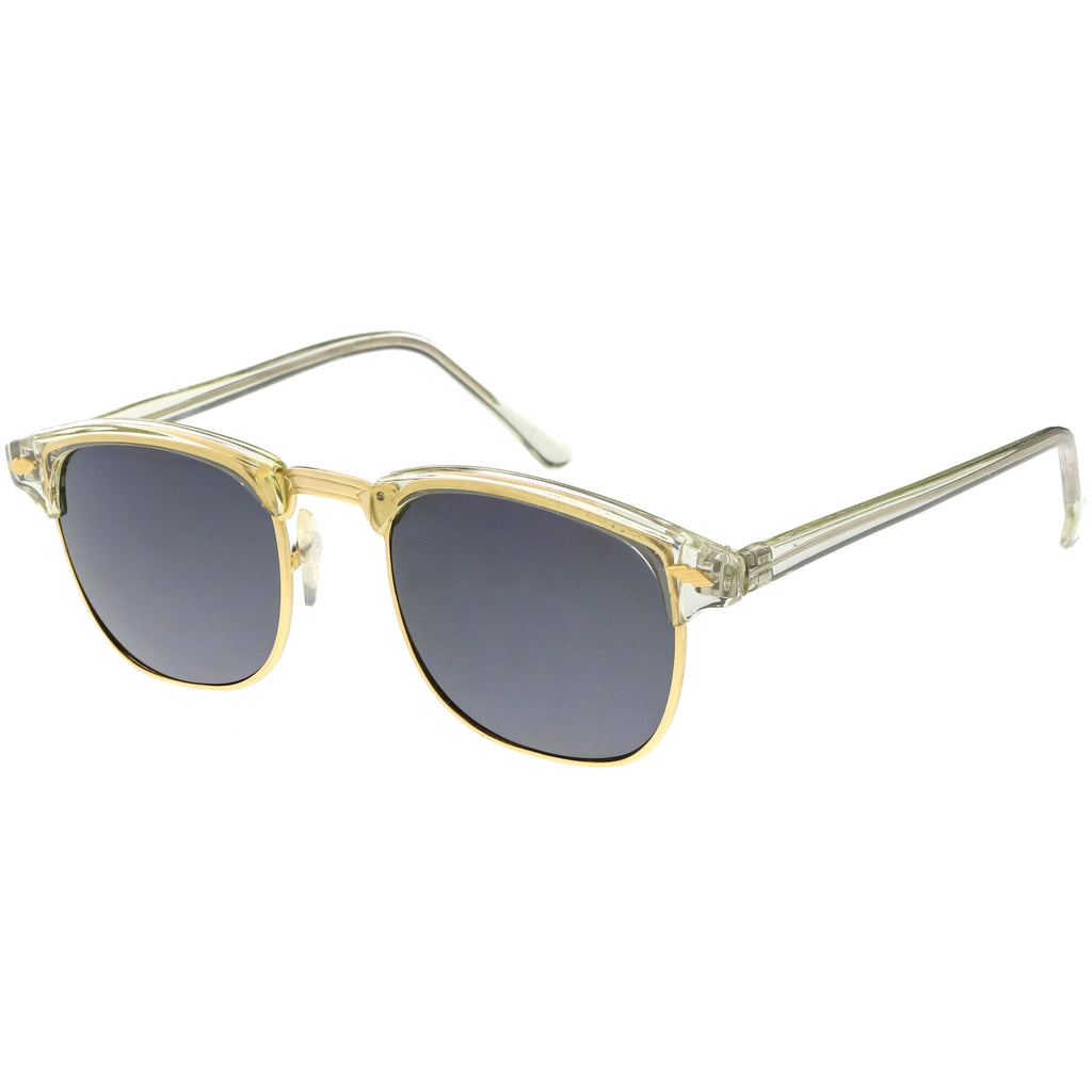 True Vintage Horned Rim Mirrored Lens Sunglasses C650