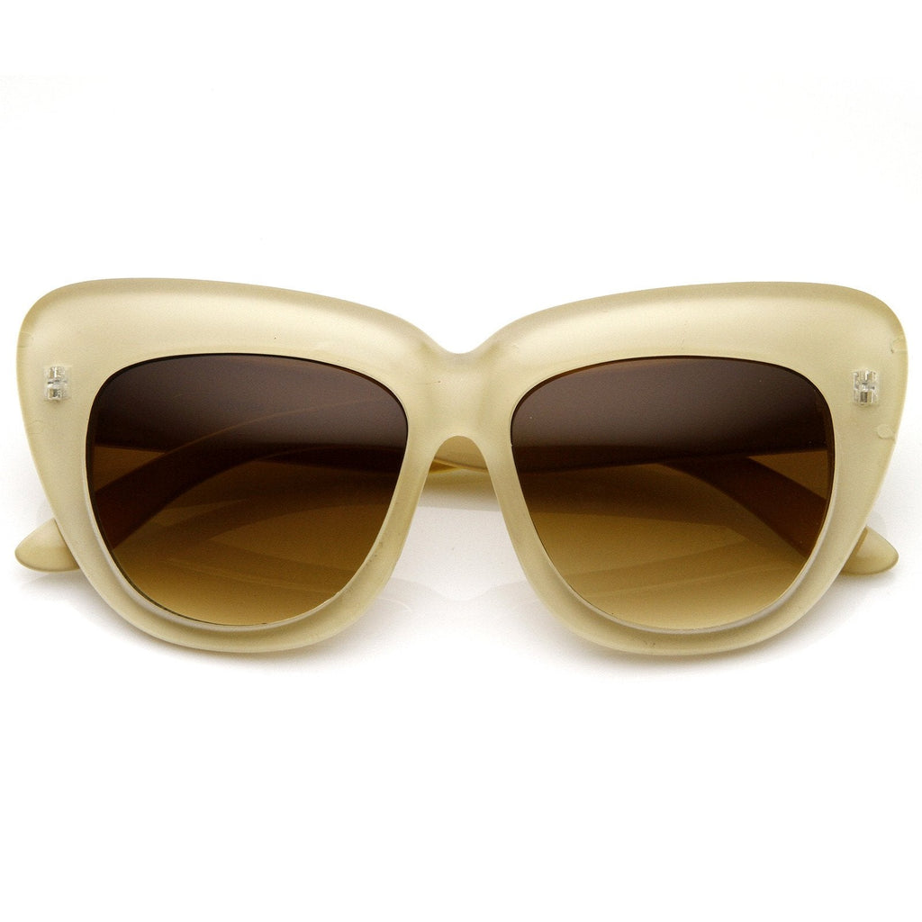 Designer Fashion Oversize Cat Eye Sunglasses 8300