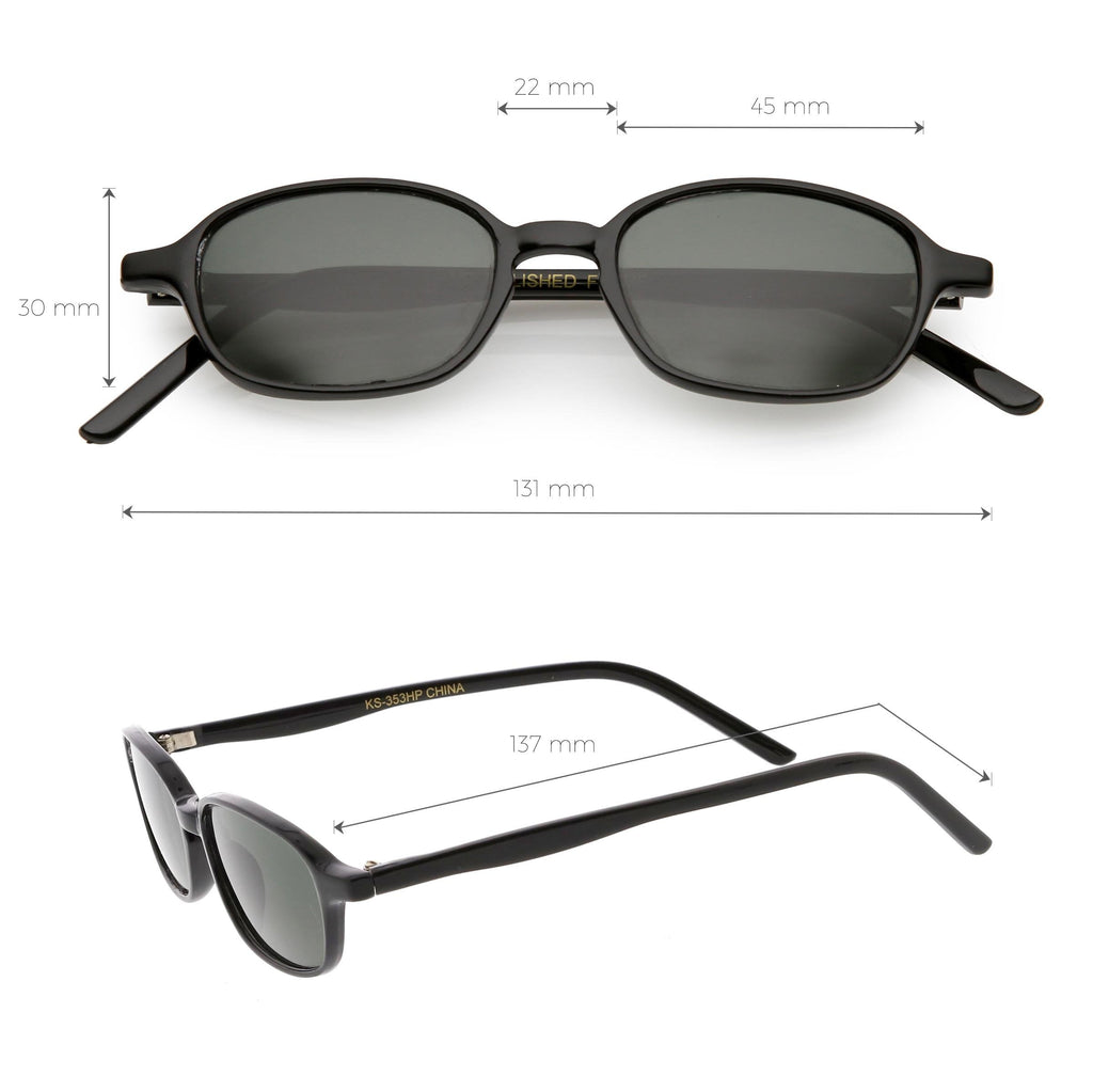 Retro True Vintage Small Dapper 1990's Sunglasses C656