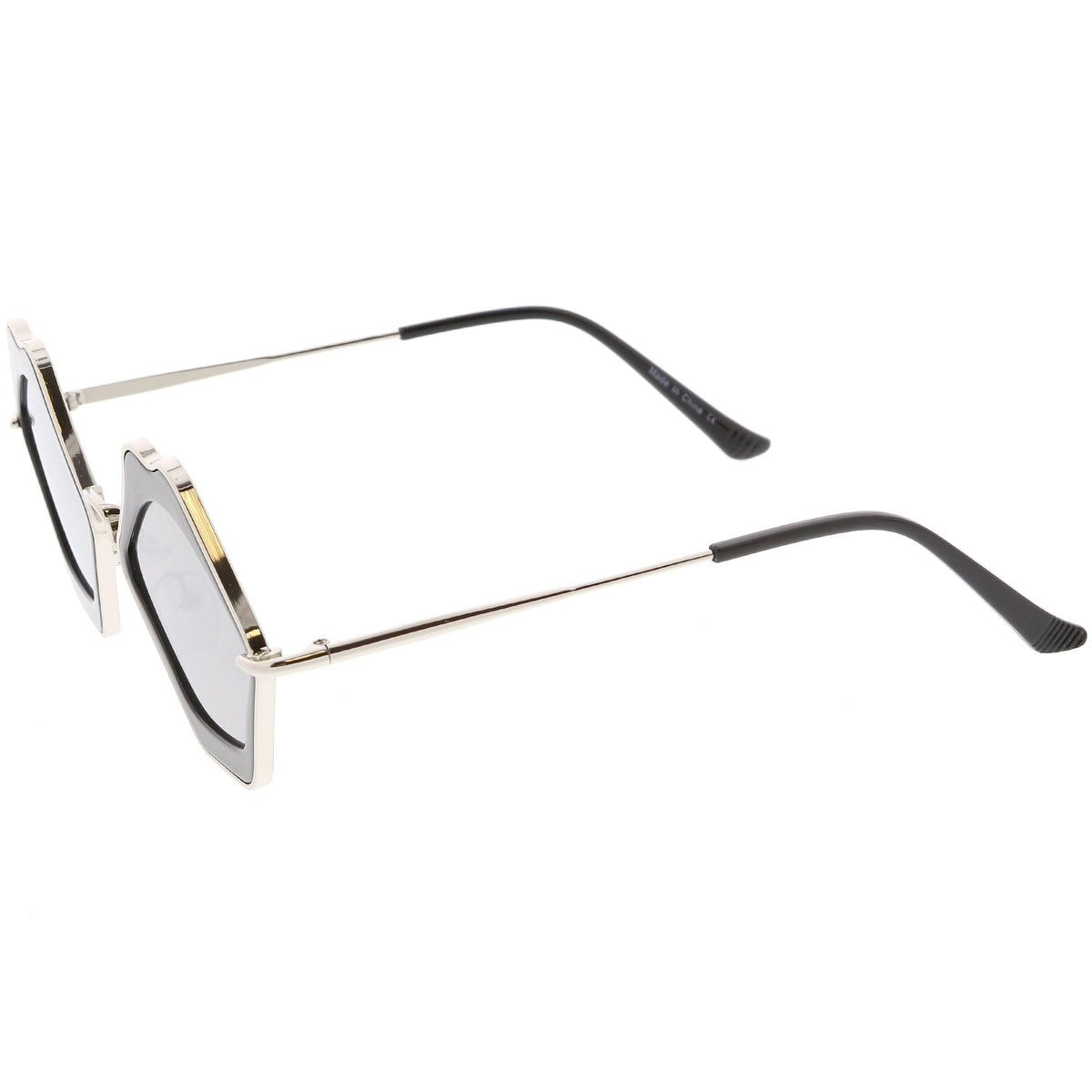 Women's Oversize Cute Flat Mirrored Lens Lip Shape Sunglasses C674