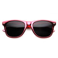 Shiny Foil Reflective Coating Retro Horned Rim Sunglasses 8724