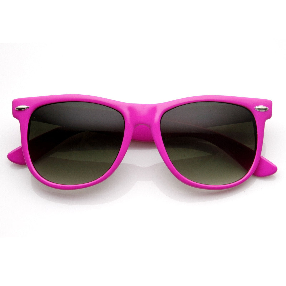 Trendy Large Retro Colorful Horned Rim Frame Sunglasses 8726