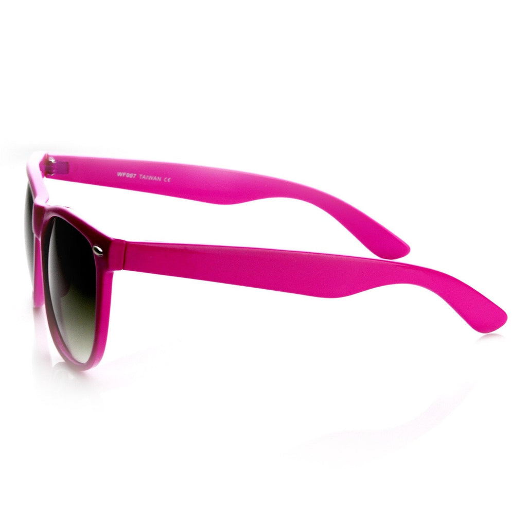 Trendy Large Retro Colorful Horned Rim Frame Sunglasses 8726