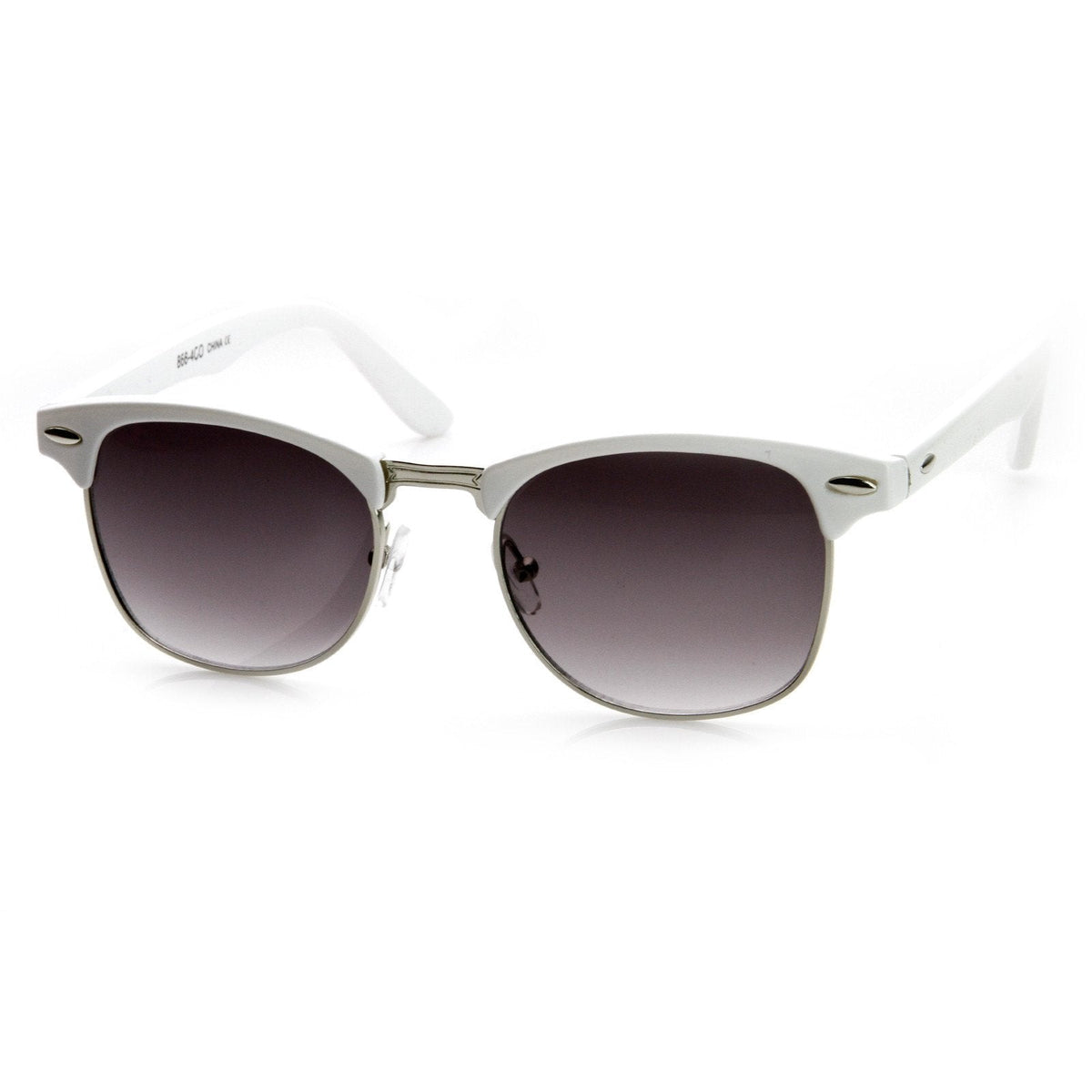 Retro Colorful Half Frame Horned Rim Sunglasses 8735