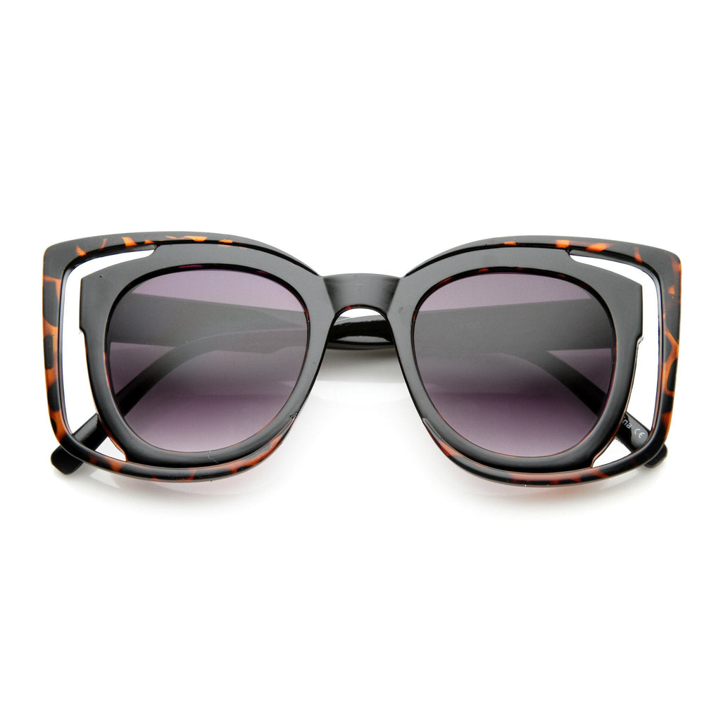 Unique Double Frame Square Womens Fashion Sunglasses 9417