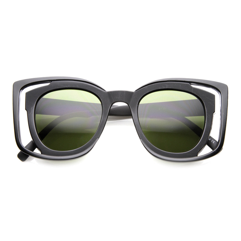 Unique Double Frame Square Womens Fashion Sunglasses 9417