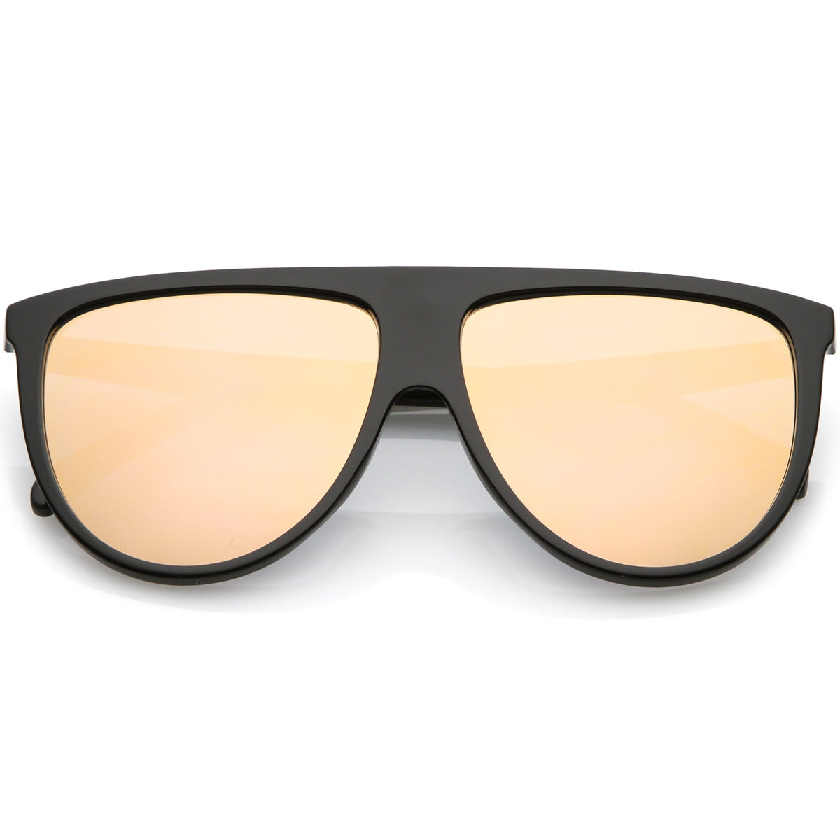 Retro Space Trance Flat Top Mirrored Flat Lens Sunglasses C394
