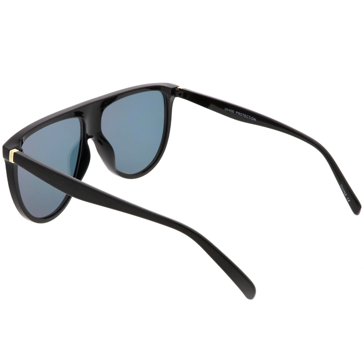Retro Space Trance Flat Top Mirrored Flat Lens Sunglasses C394
