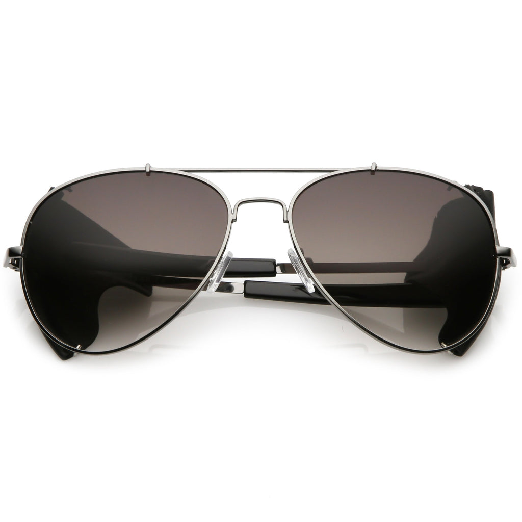 Vintage Steampunk Side Cover Aviator Sunglasses A631