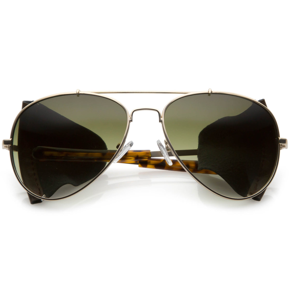Vintage Steampunk Side Cover Aviator Sunglasses A631