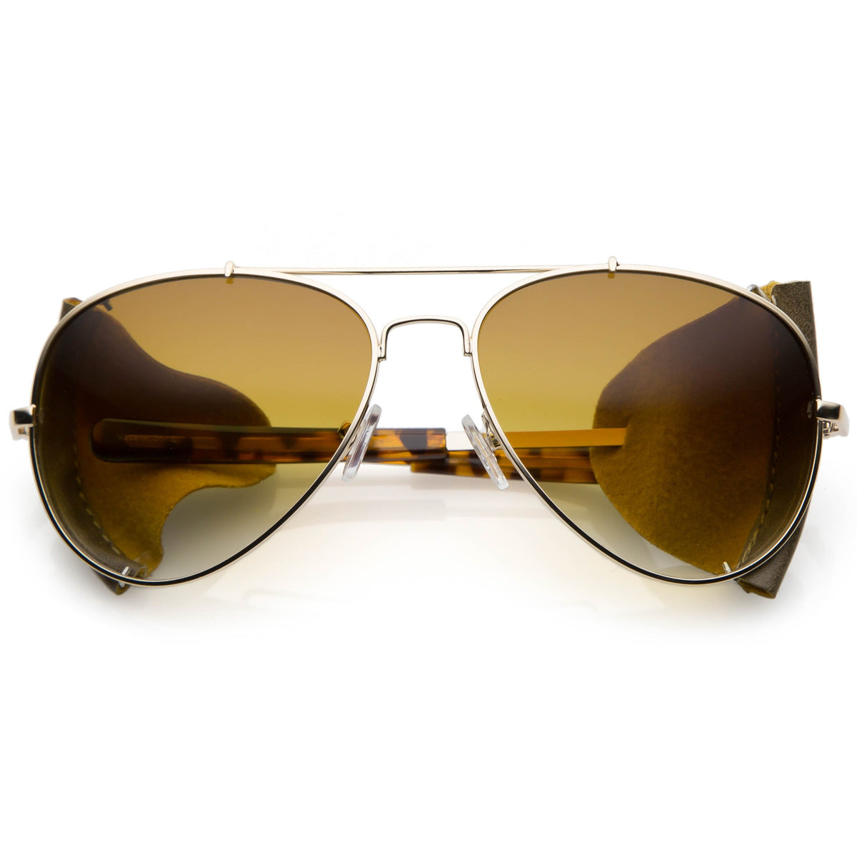 Vintage Steampunk Side Cover Aviator Sunglasses A631