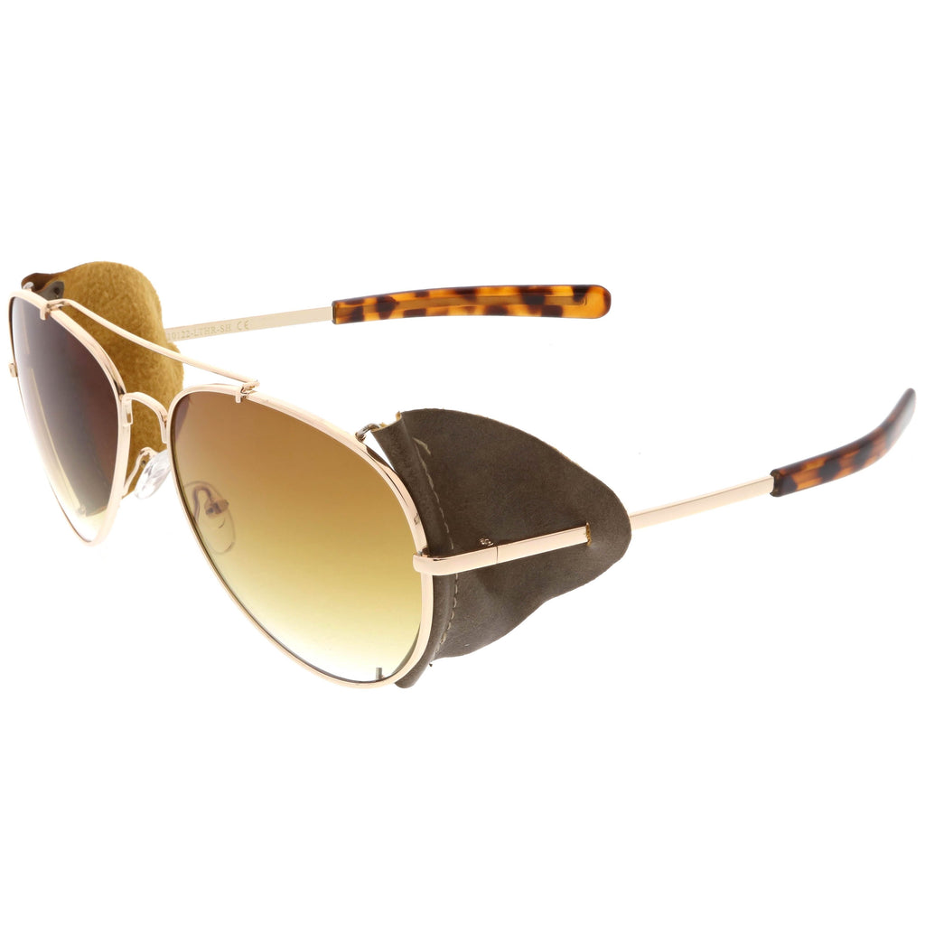 Vintage Steampunk Side Cover Aviator Sunglasses A631