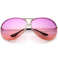 Retro Oversize Colorful Gradient Lens Aviator Sunglasses C336