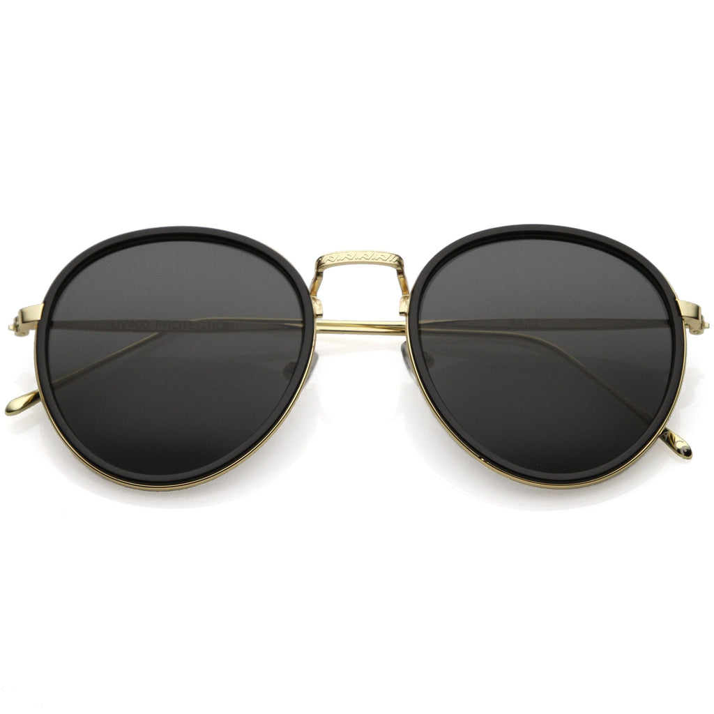 European Modern Indie Dapper Round Aviator Sunglasses C316