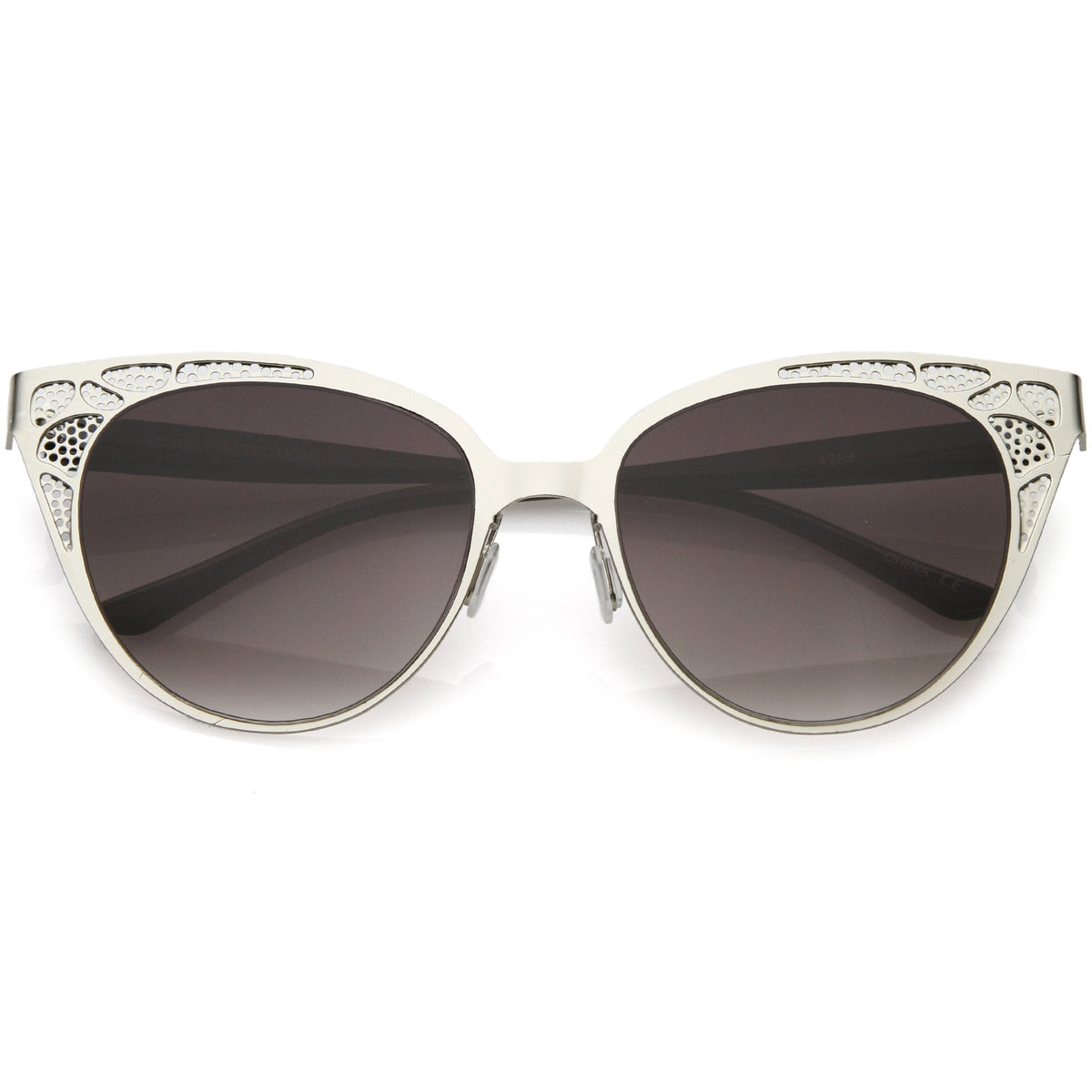 Women's Vintage Lace Design Gradient Lens Cat Eye Sunglasses C314
