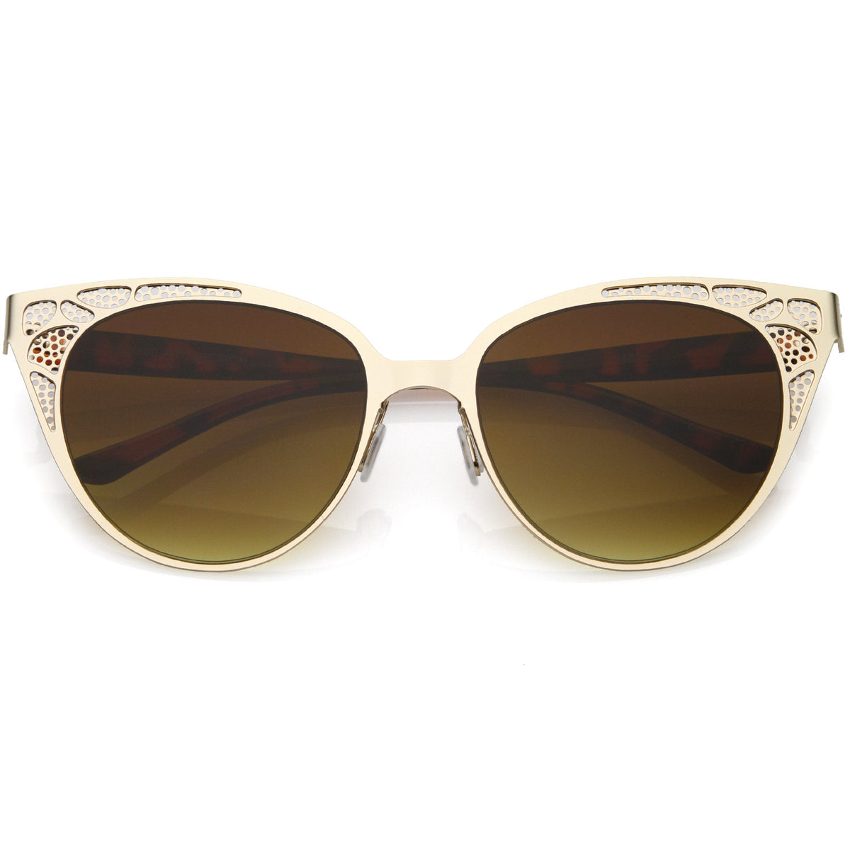 Women's Vintage Lace Design Gradient Lens Cat Eye Sunglasses C314