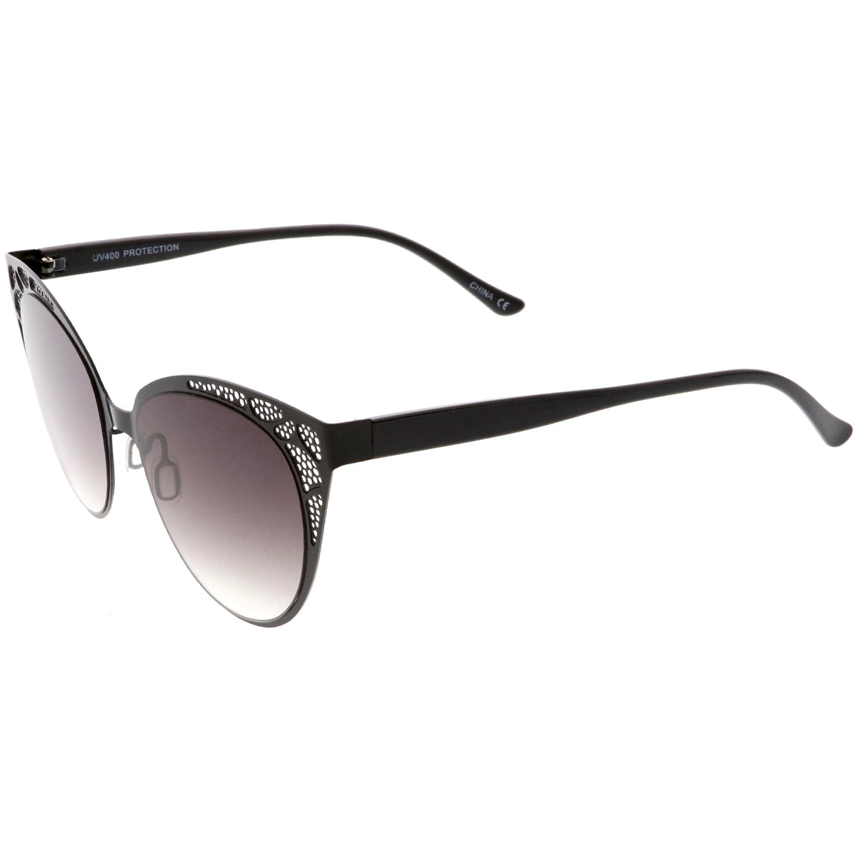 Women's Vintage Lace Design Gradient Lens Cat Eye Sunglasses C314