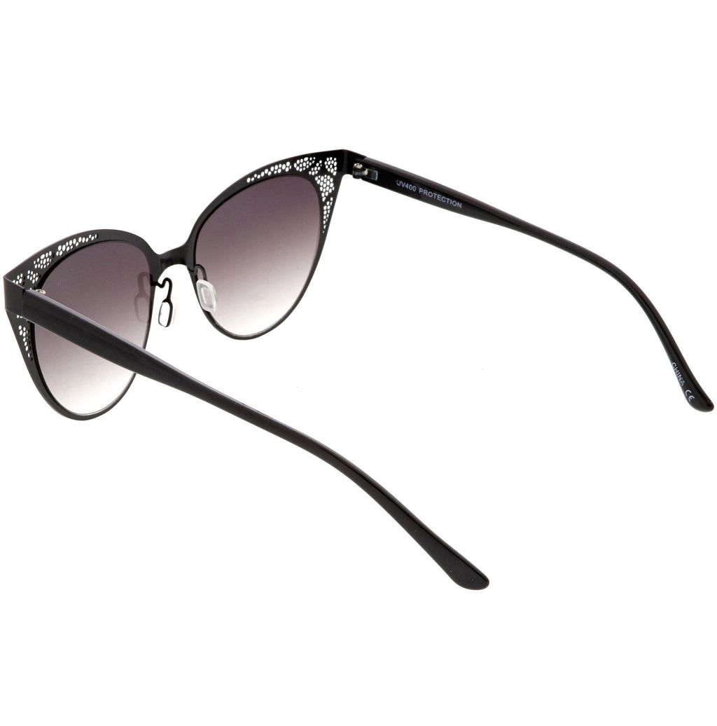 Women's Vintage Lace Design Gradient Lens Cat Eye Sunglasses C314