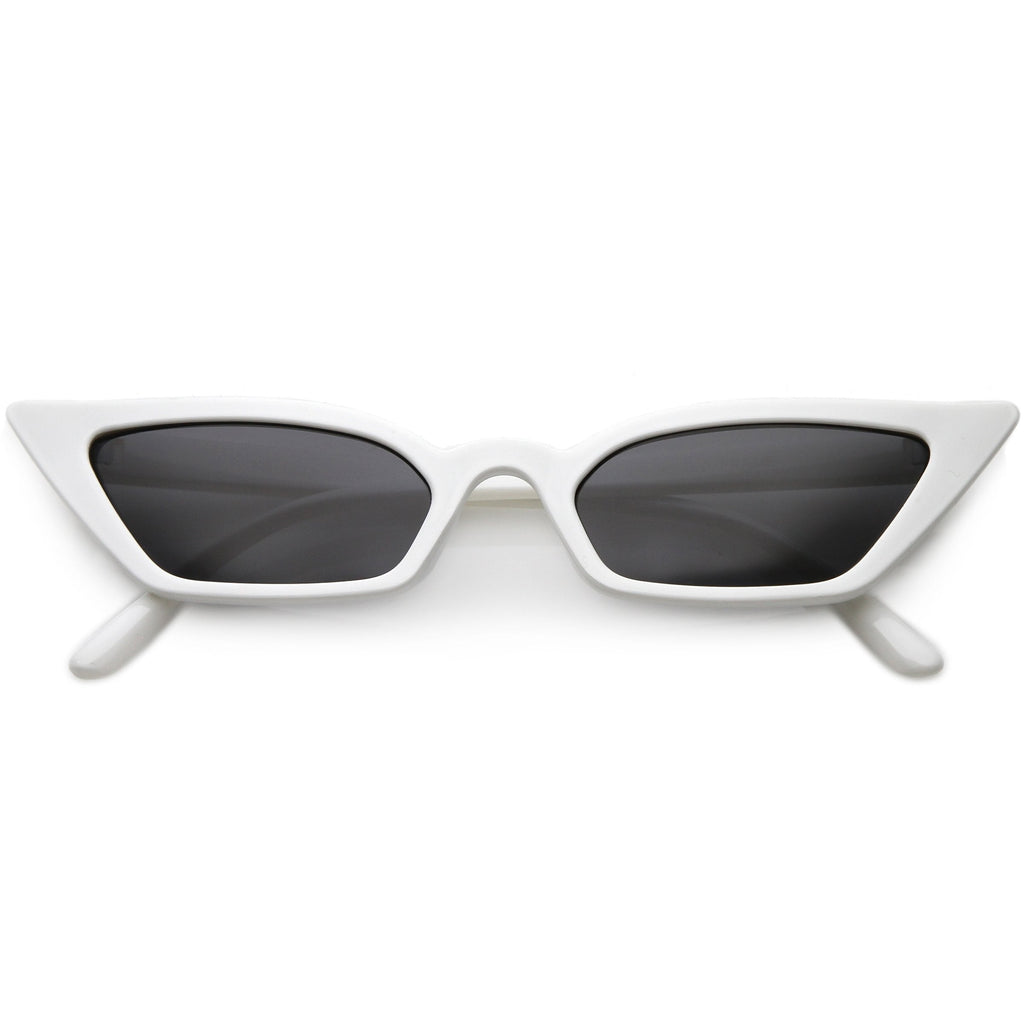 Women's 90's Thin Retro Pointed Cat Eye Sunglasses