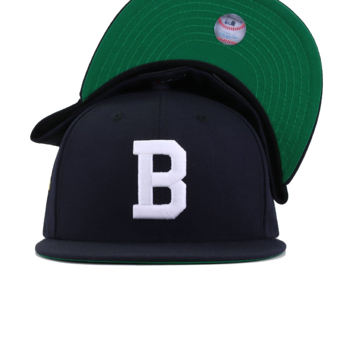 Boston Braves Navy 1948 NL Champions Green Bottom New Era 59Fifty Fitted