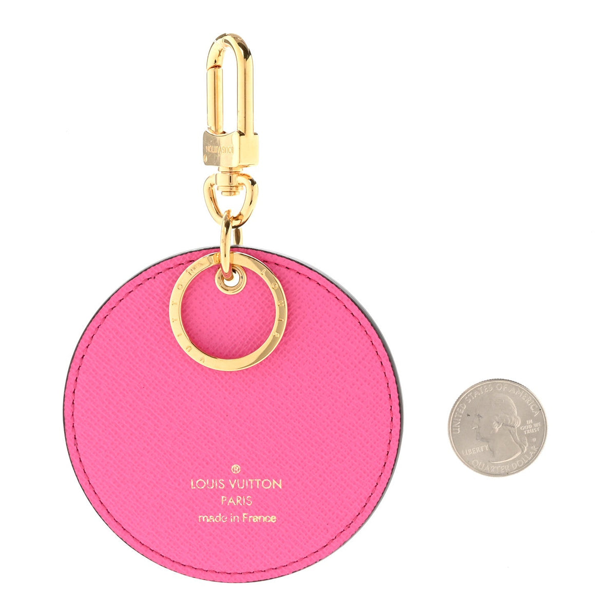 Monogram 2022 Christmas Animation Seoul Bag Charm Key Ring Light Pink
