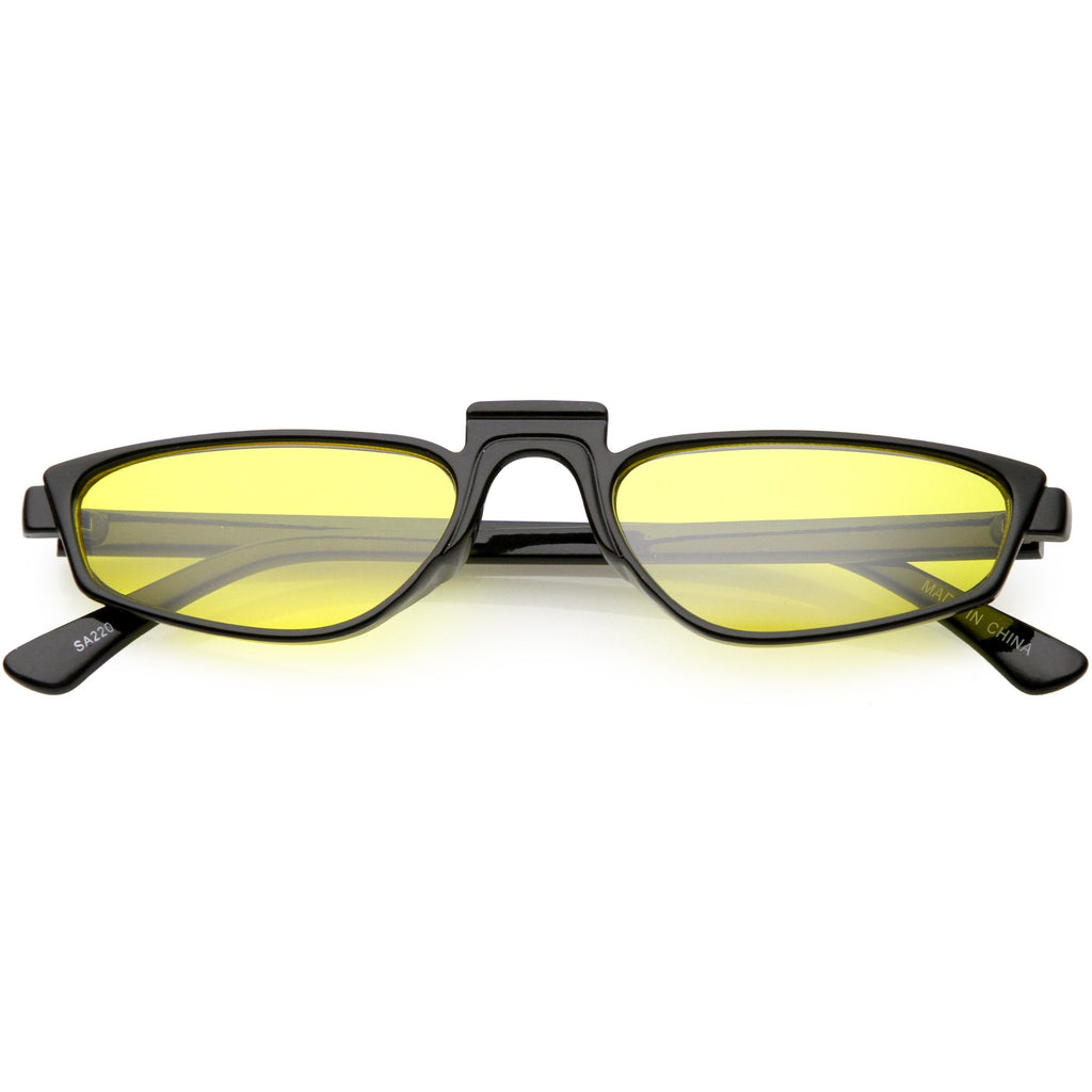 Women's 1990's Small Thin Retro Cat Eye Sunglasses C684
