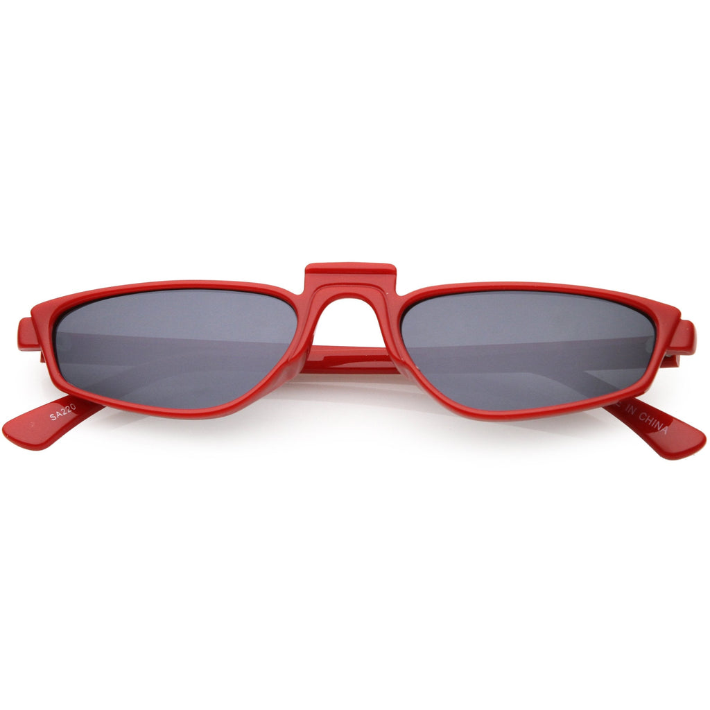 Women's 1990's Small Thin Retro Cat Eye Sunglasses C684