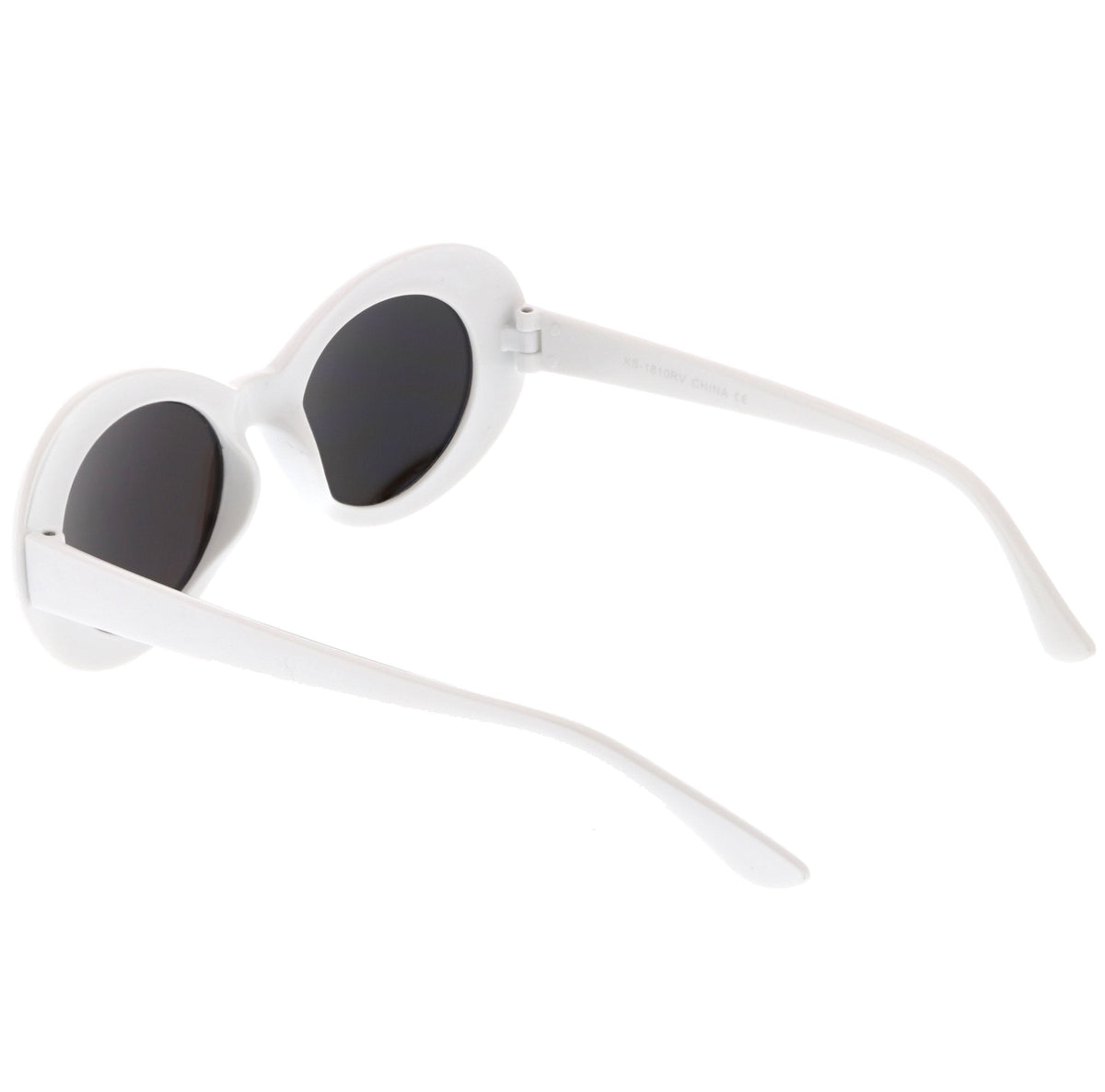 Retro 1990's Hipster Clout Goggles Oval Mirrored Lens Sunglasses C507