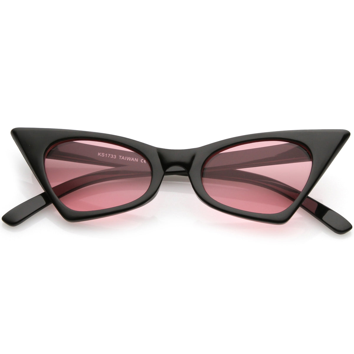Retro 1950's Geometric High Pointed Cat Eye Sunglasses C492