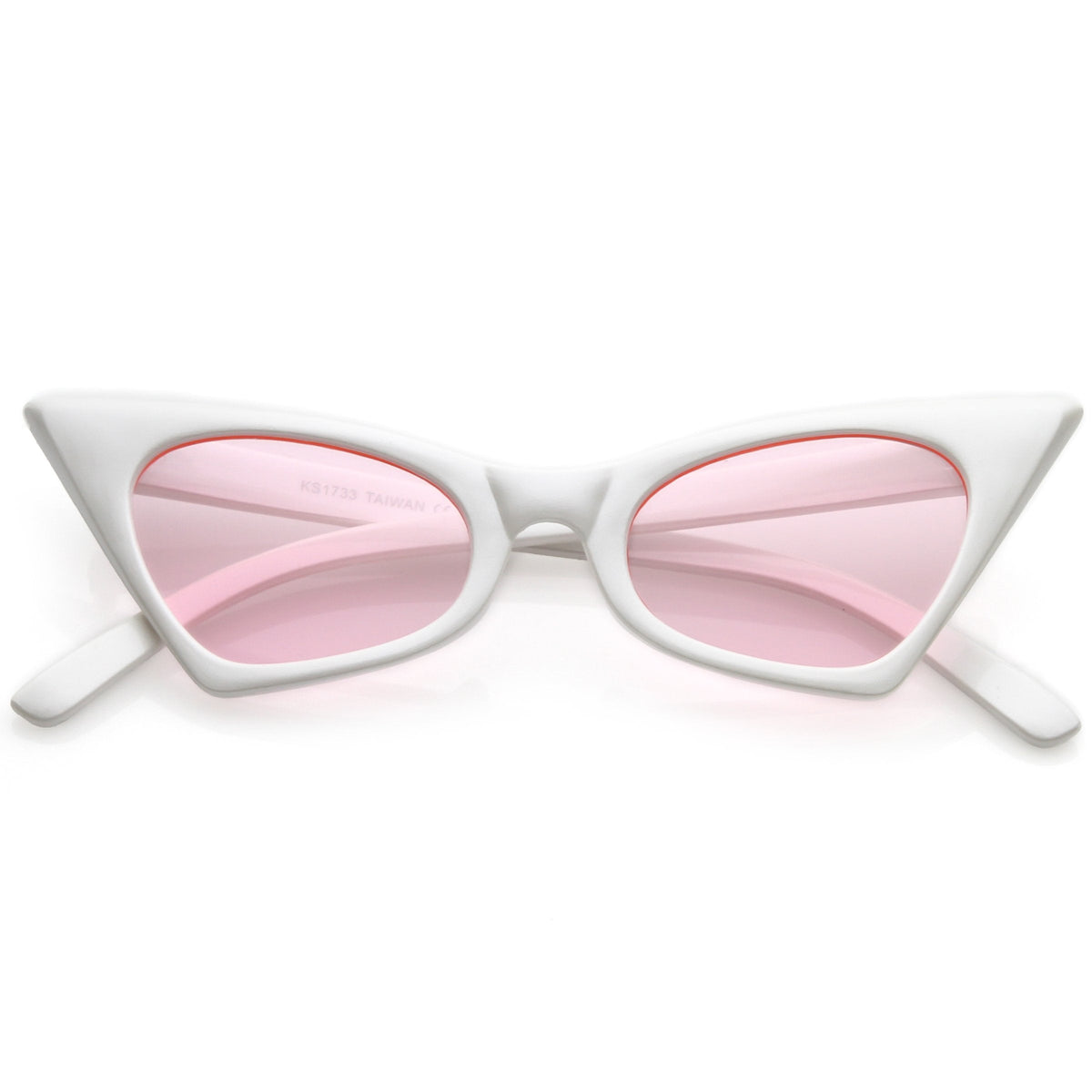 Retro 1950's Geometric High Pointed Cat Eye Sunglasses C492