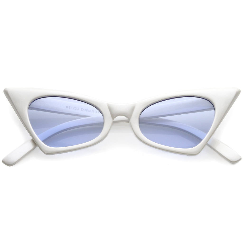 Retro 1950's Geometric High Pointed Cat Eye Sunglasses C492