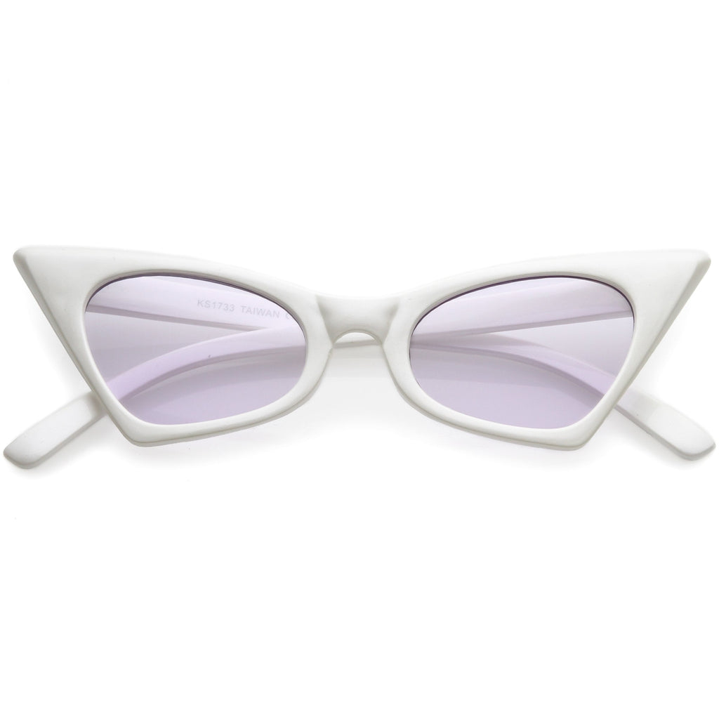 Retro 1950's Geometric High Pointed Cat Eye Sunglasses C492