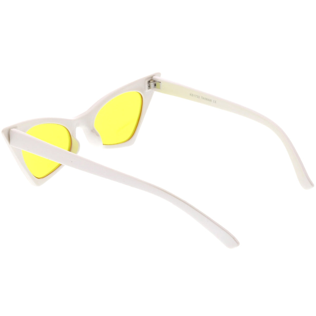 Retro 1950's Geometric High Pointed Cat Eye Sunglasses C492