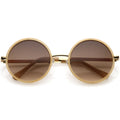 Women's Large Round Metal Arm Retro Sunglasses C022