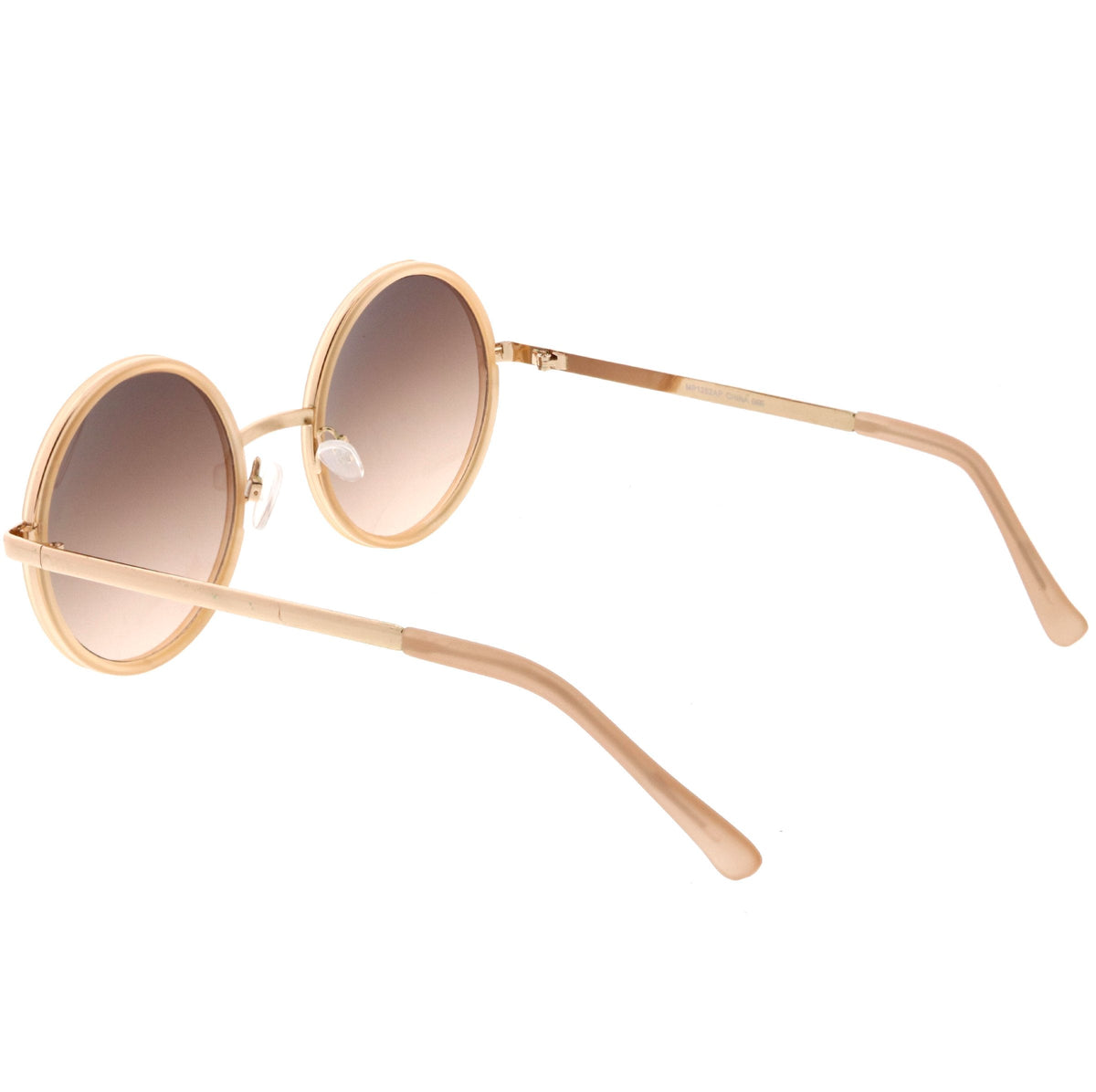 Women's Large Round Metal Arm Retro Sunglasses C022