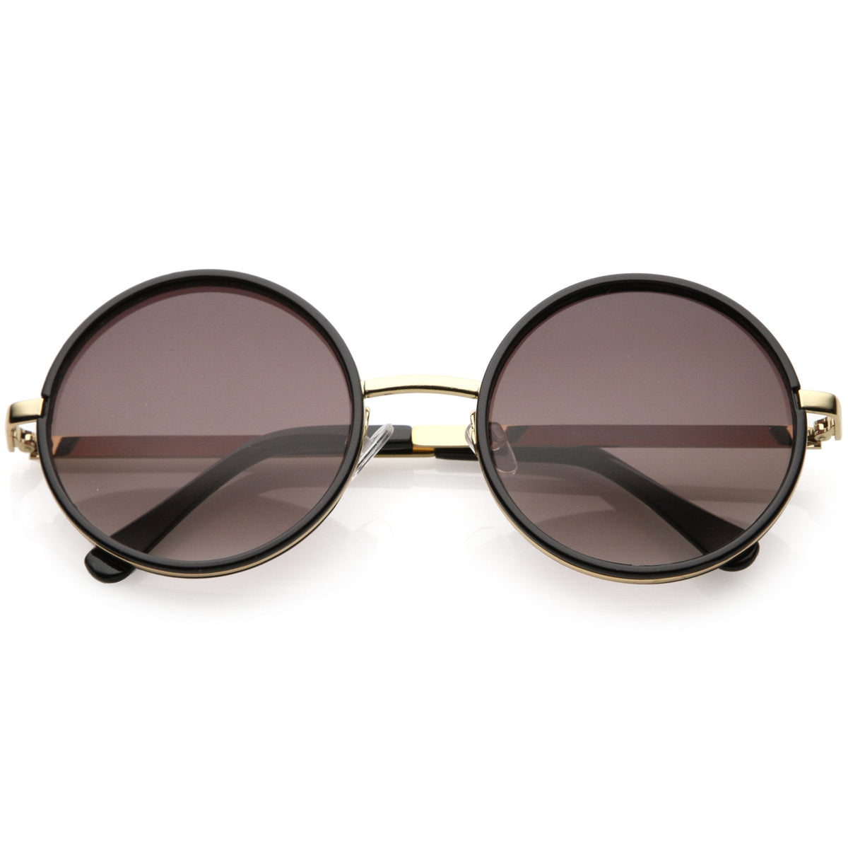 Women's Large Round Metal Arm Retro Sunglasses C022