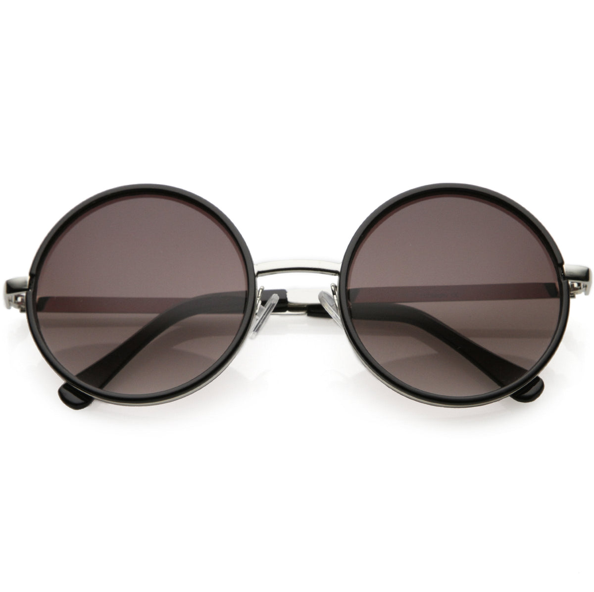 Women's Large Round Metal Arm Retro Sunglasses C022