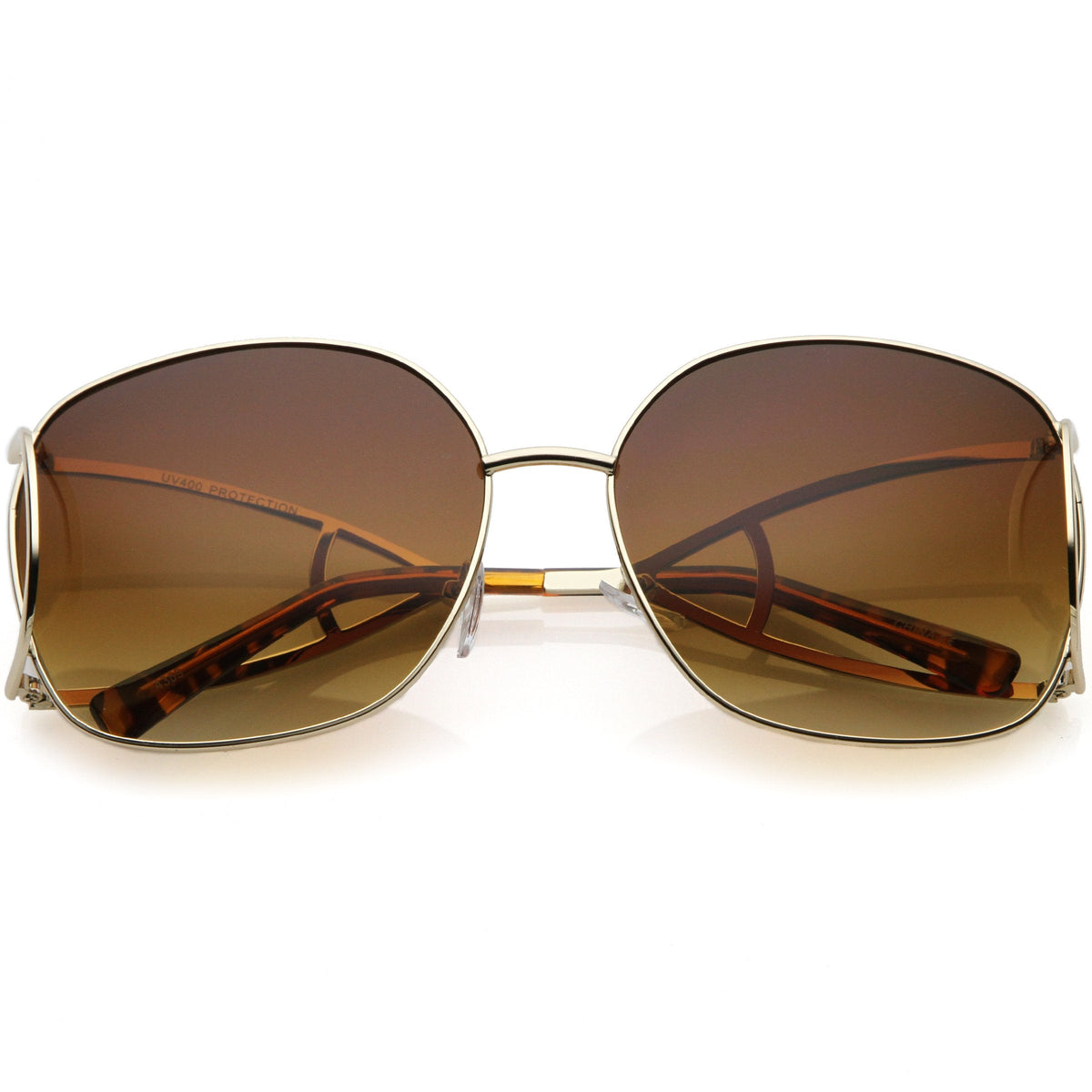 Oversize Women's High End Fashion Metal Sunglasses C156