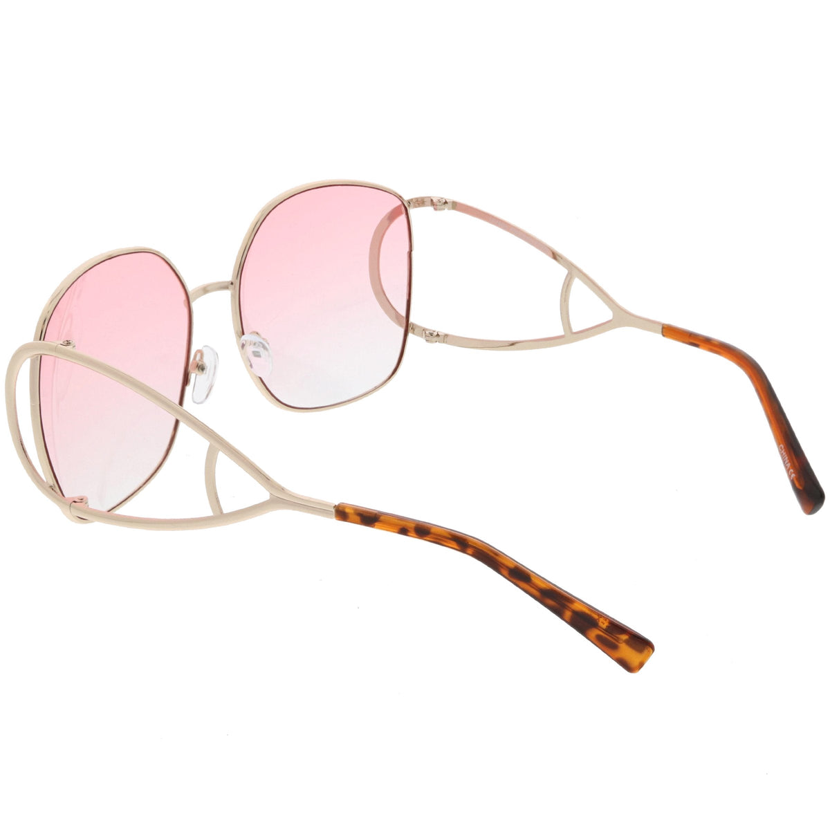 Oversize Women's High End Fashion Metal Sunglasses C156