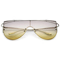 Retro Oversize Disco Shield Multi Color Lens Sunglasses A907