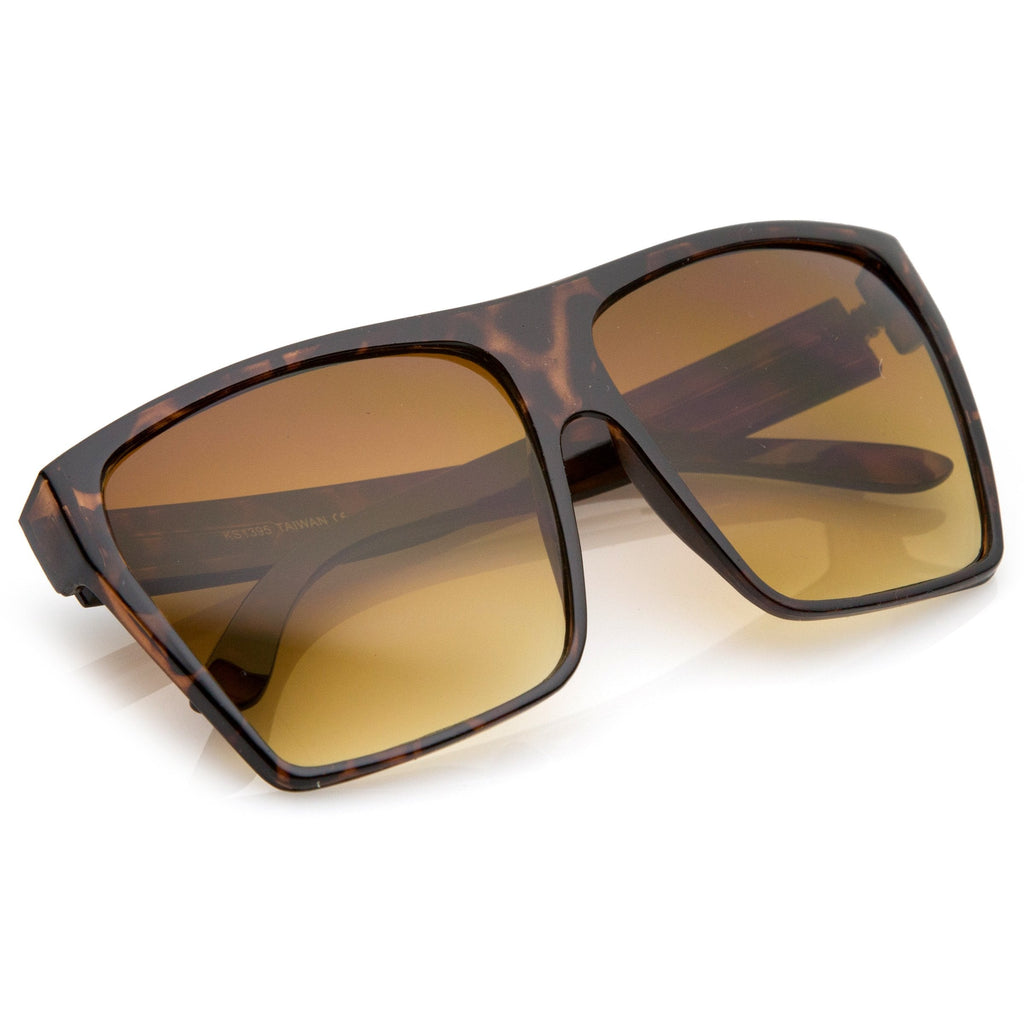 Retro Oversize Square Gradient Lens Sunglasses A554