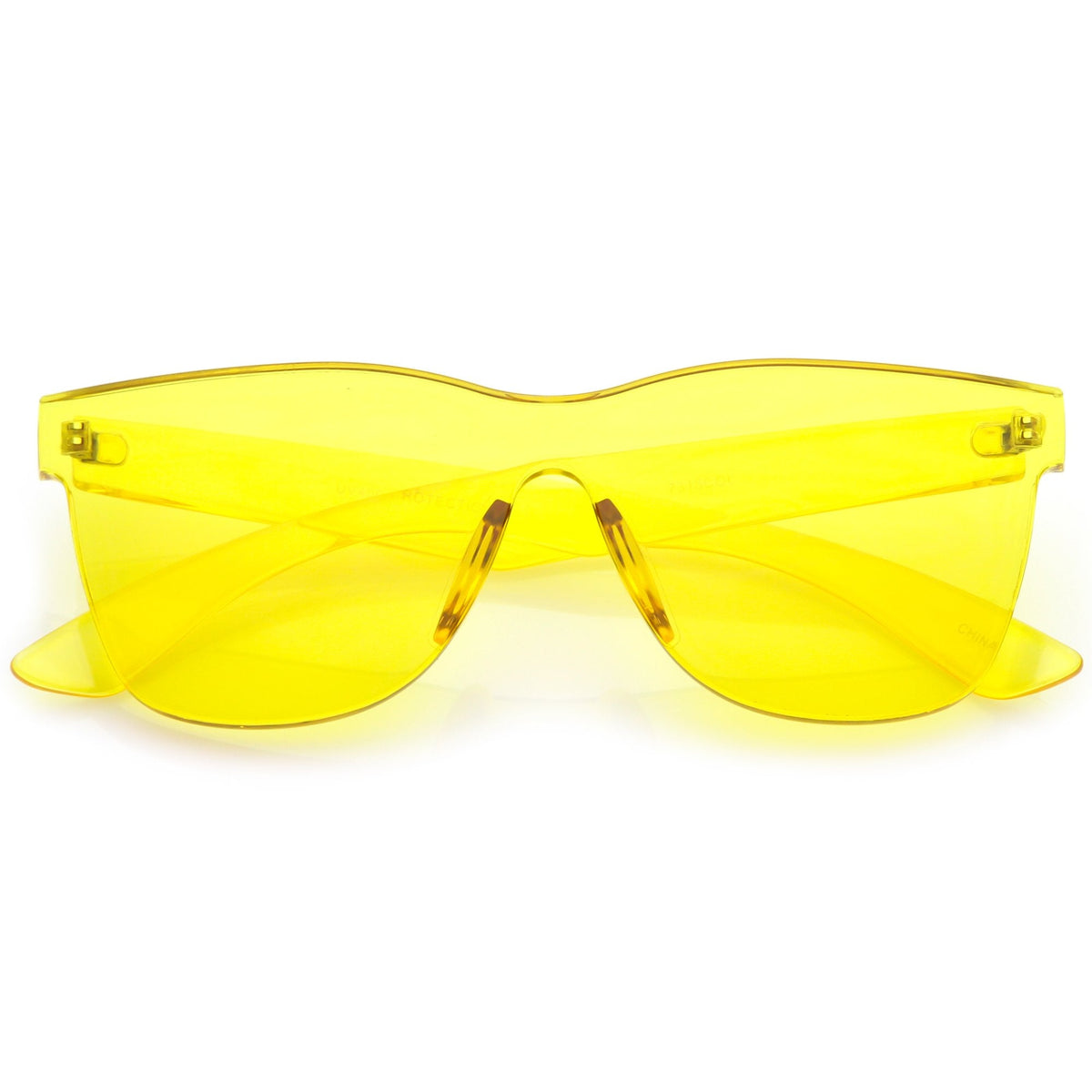 Retro Modern Rimless Horned Rim Mono Block PC Sunglasses C463