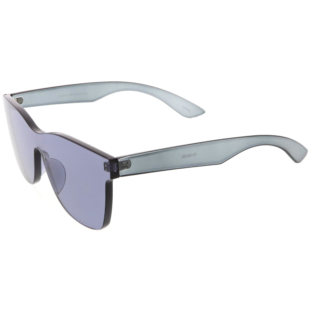 Retro Modern Rimless Horned Rim Mono Block PC Sunglasses C463