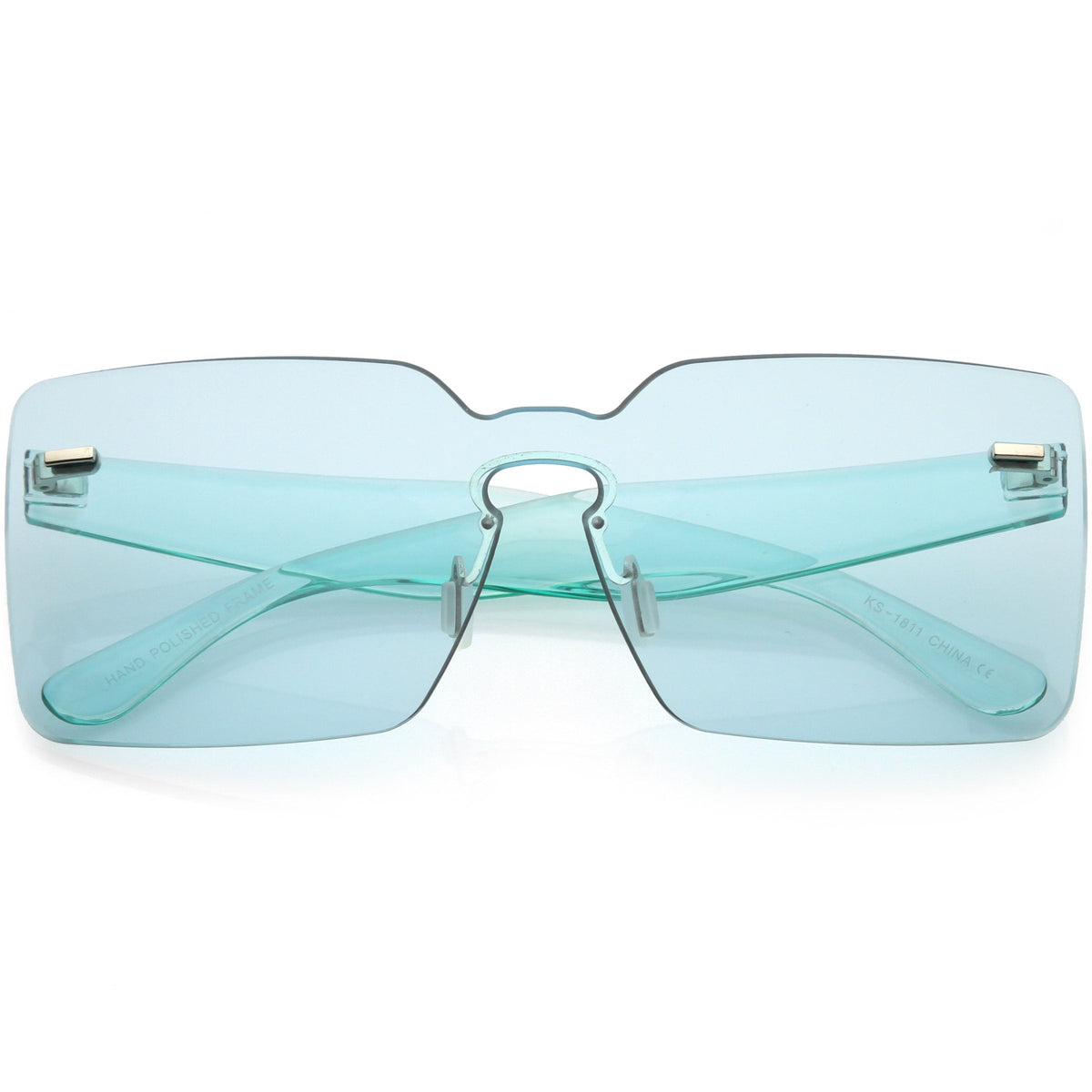 Oversize Square Retro Modern Mono Lens Sunglasses C483