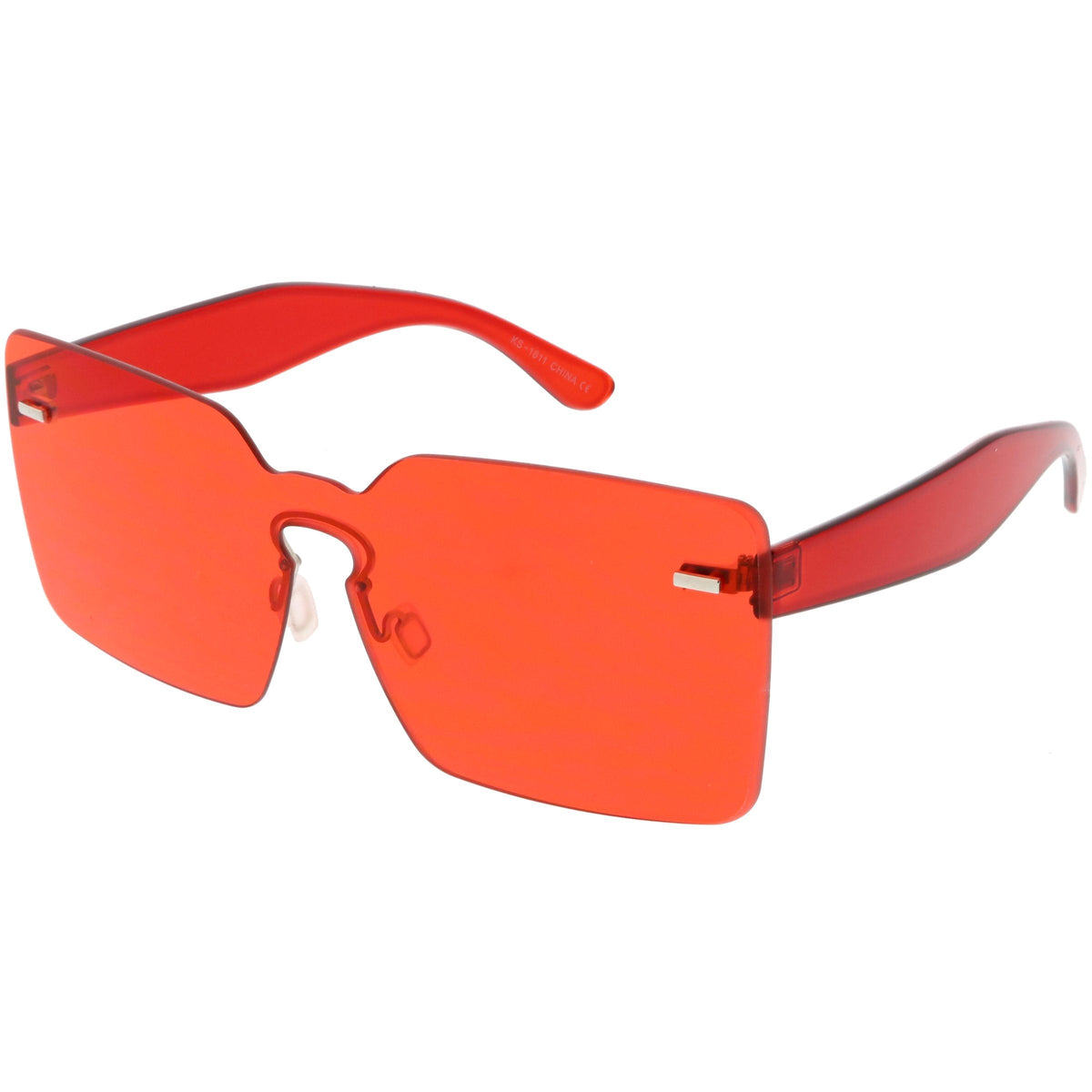 Oversize Square Retro Modern Mono Lens Sunglasses C483
