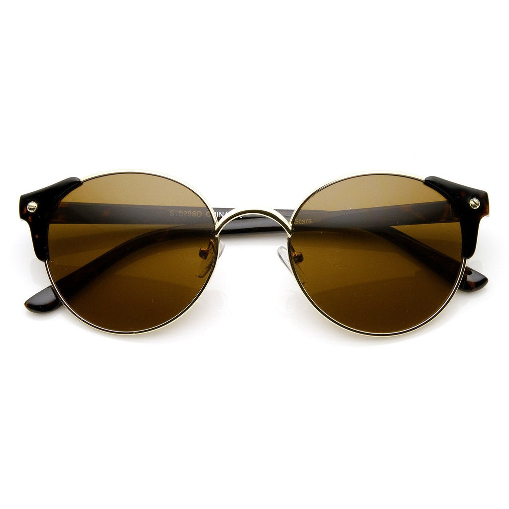 Steampunk Dapper Vintage Round Pointed Aviator Sunglasses 8765