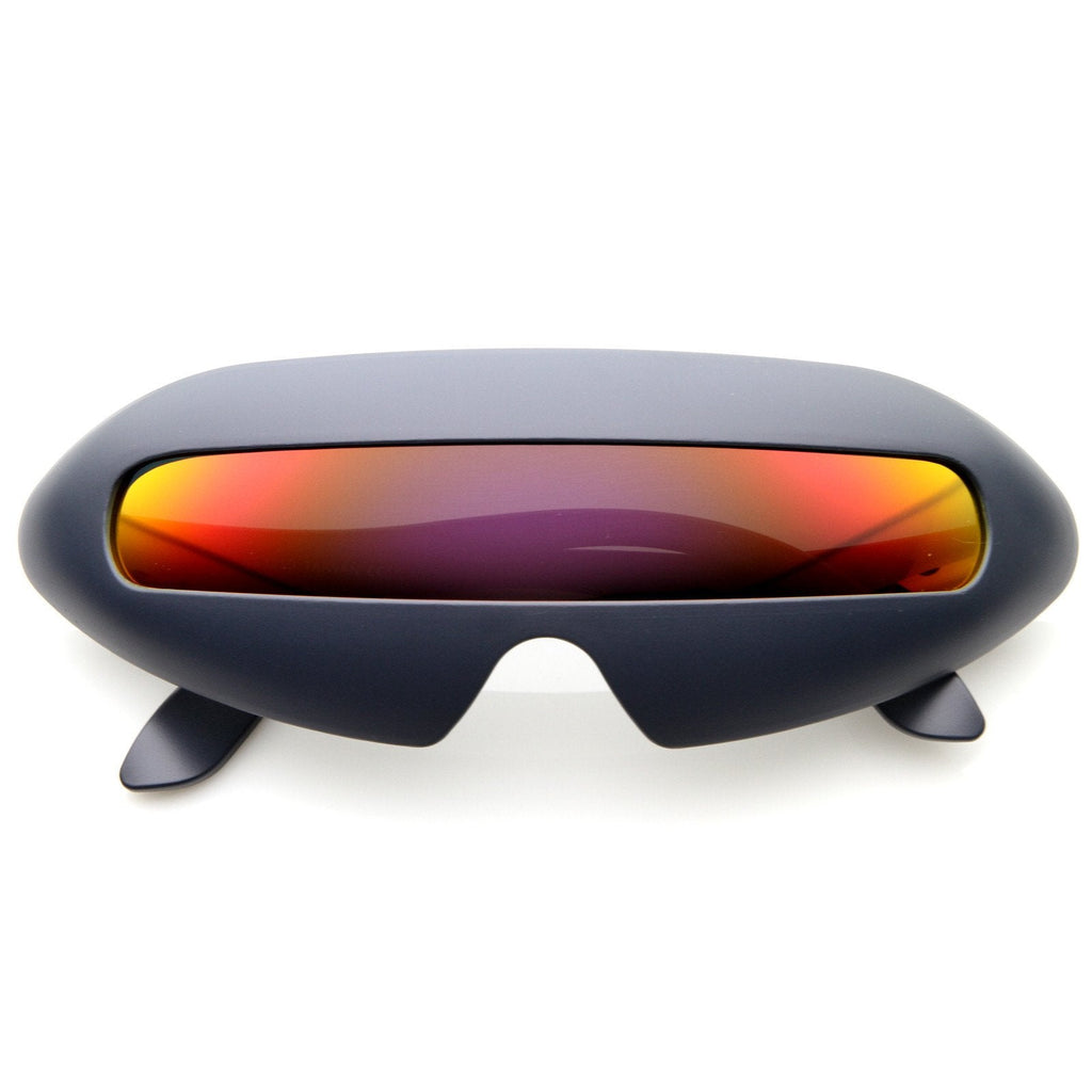 Retro Futuristic Novelty Space Cadet Shield Sunglasses 8125